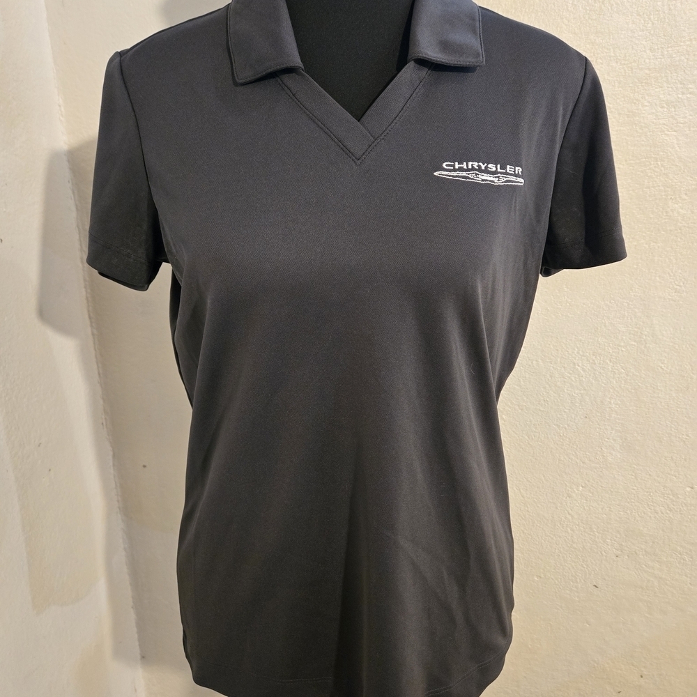 Chrysler Nike Women's Gray Short Sleeve Polo Size S